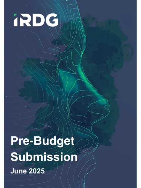 Cover: IRDG Pre-Budget Submission, June 2025